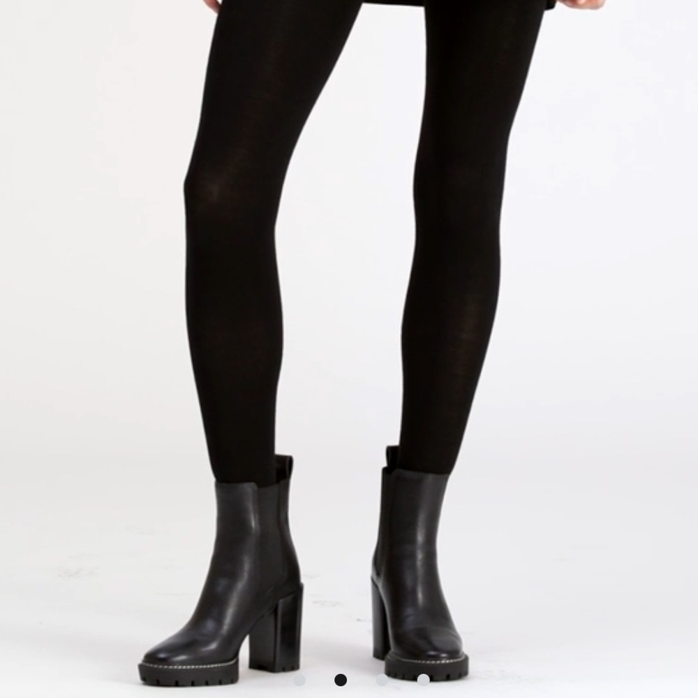 Tory Burch Carson Lug Sole Ankle Boots in Perfect Black - Picture 4 of 12